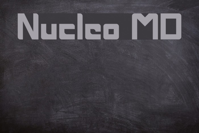 Nucleo MD Font examples