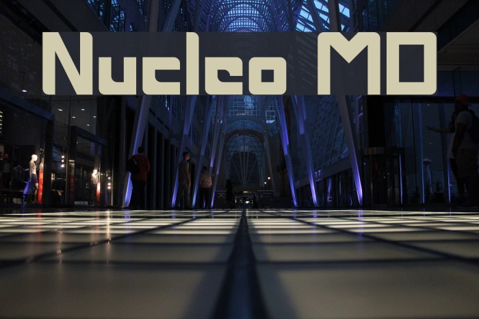Nucleo MD Font examples