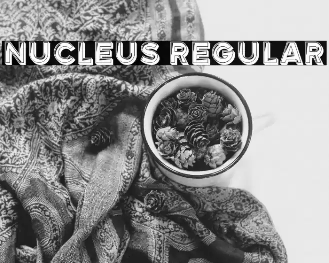 Nucleus Regular Font examples