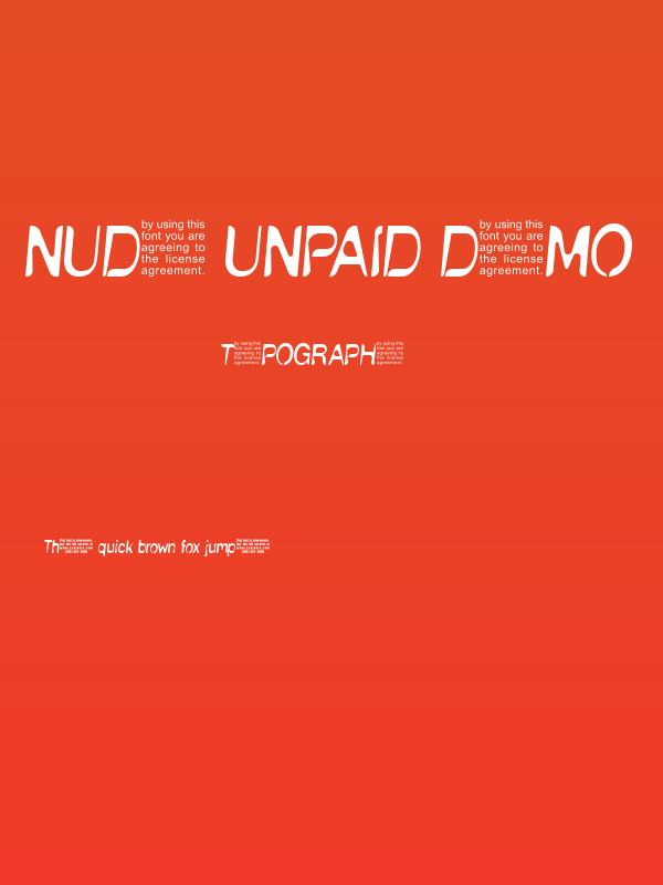 NudE UNPAID DEMO Poster