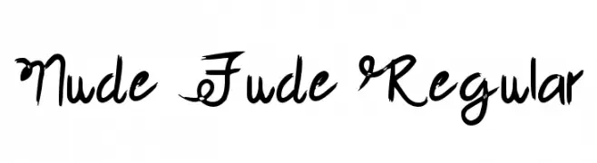 Nude Fude Regular  Descarca Fonturi Gratis