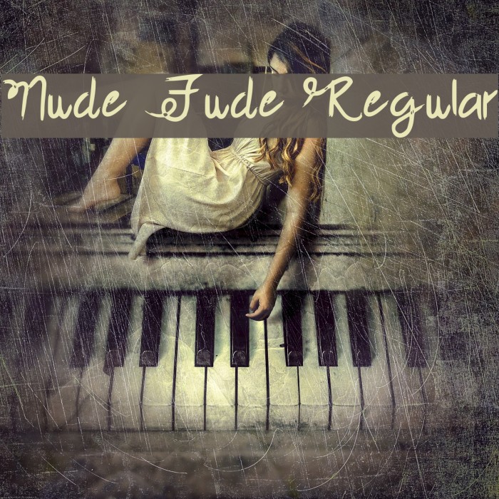 Nude Fude Regular Font examples