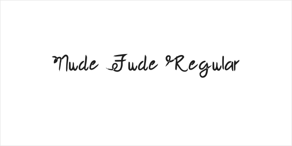Nude Fude Regular Logo