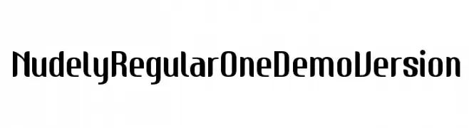 NudelyRegularOneDemoVersion  नि: शुल्क फ़ॉन्ट्स डाउनलोड