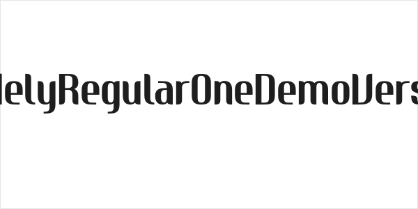 NudelyRegularOneDemoVersion Logo
