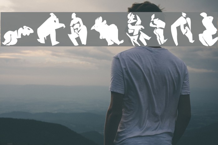 NudesTwo Font examples