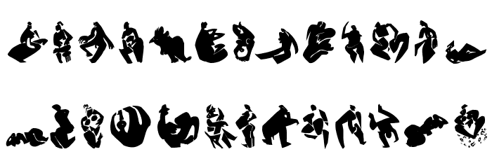 NudesTwo Font LOWERCASE