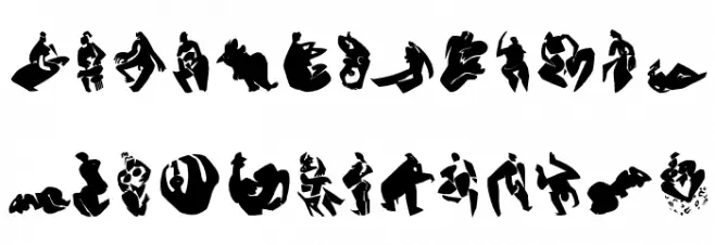 NudesTwo Font LOWERCASE