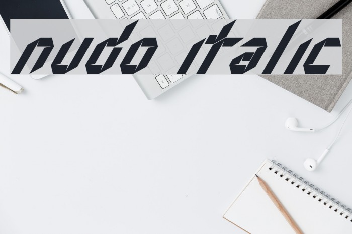 Nudo Italic Example 1