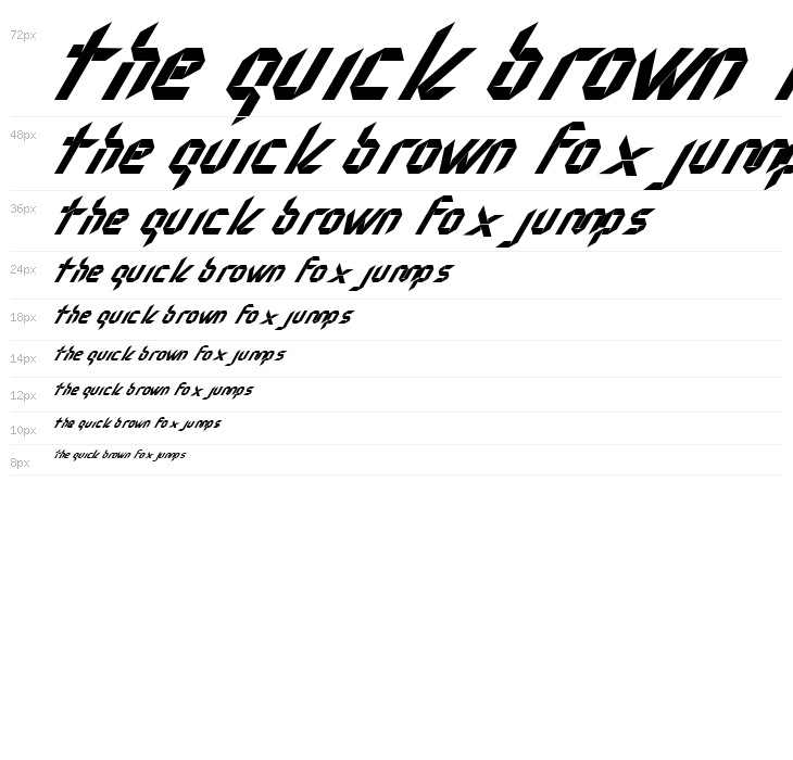 Nudo Italic Waterfall