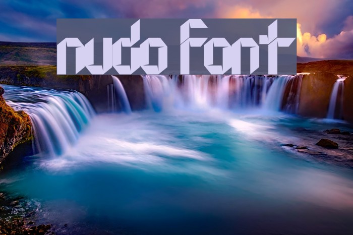 Nudo Font examples