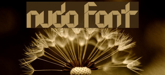 Nudo Font examples