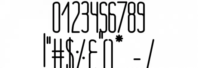 Nue Bold Font OTHER CHARS