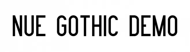 Nue Gothic Demo  les polices de caractères gratuit tlcharger