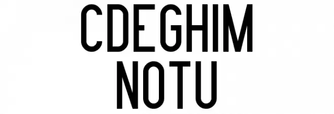 Nue Gothic Demo Fonte MAIÚSCULAS