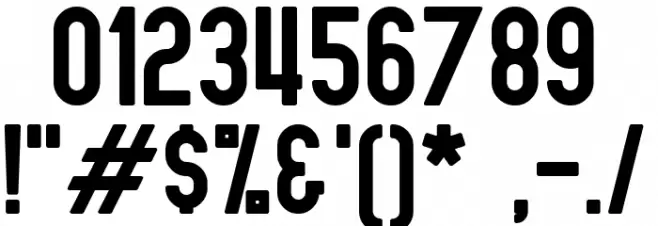 Nue Gothic Round Font OTHER CHARS