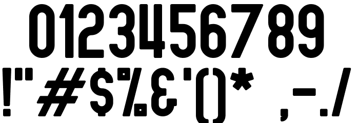 Nue Gothic Round Font Alte caractere
