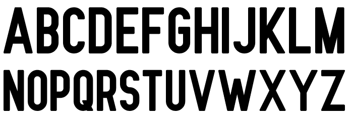Nue Gothic Round Font Litere mici