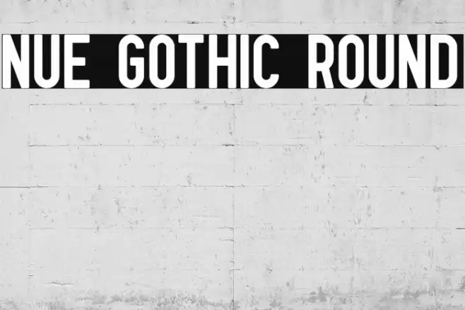 Nue Gothic Round Font examples