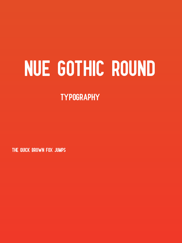 Nue Gothic Round Poster