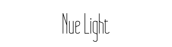 Nue Light  免费字体下载