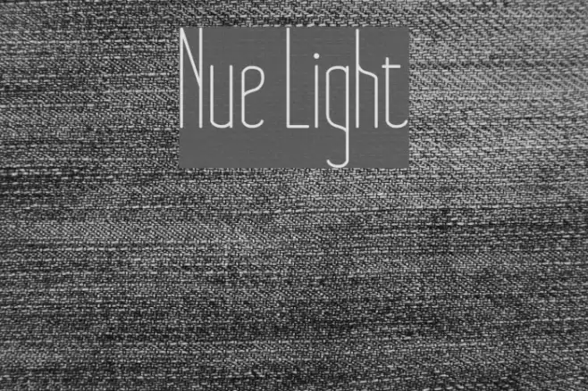 Nue Light Font examples