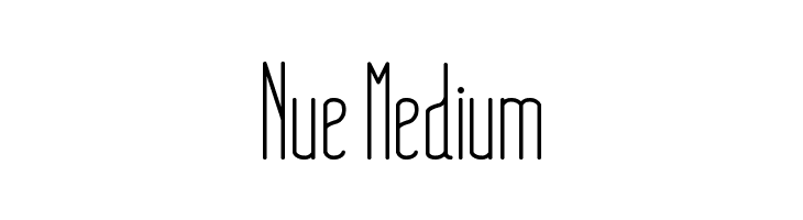 Nue Medium  नि: शुल्क फ़ॉन्ट्स डाउनलोड