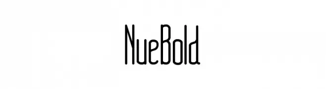 NueBold  フリーフォントのダウンロード