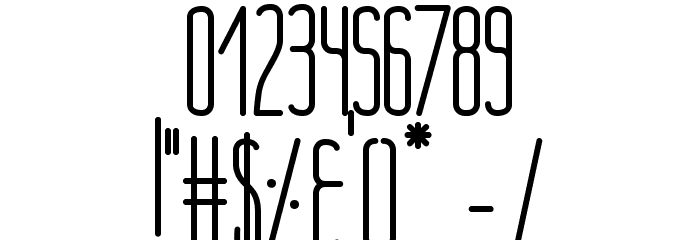 NueBold Font OTHER CHARS