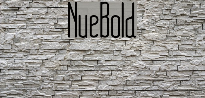 NueBold Font examples