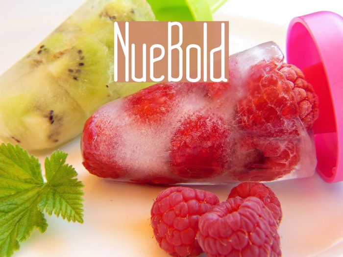 NueBold Font examples