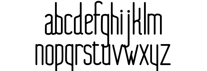 NueBold Font LOWERCASE