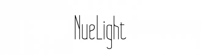 NueLight  フリーフォントのダウンロード