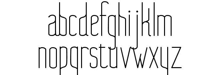 NueLight Font LOWERCASE