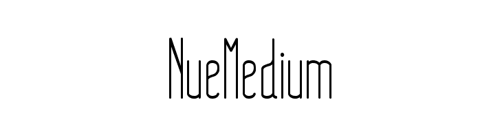 NueMedium  Frei Schriftart Herunterladen