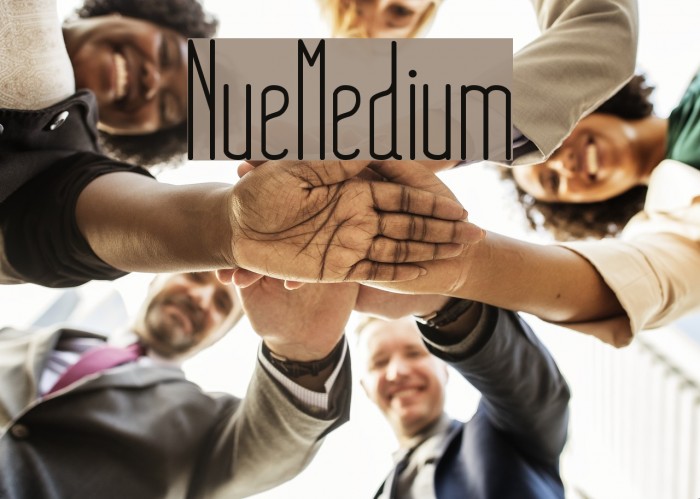 NueMedium Font examples