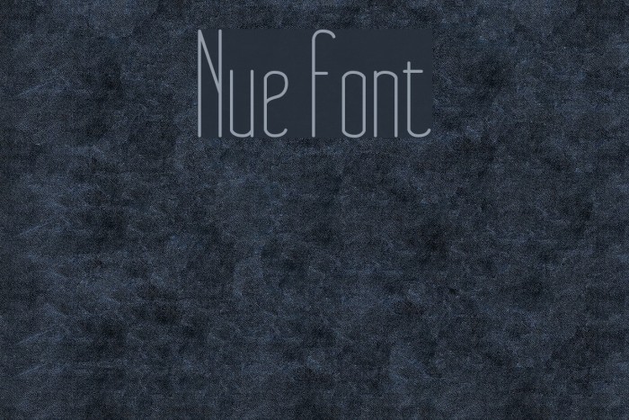 Nue Font examples