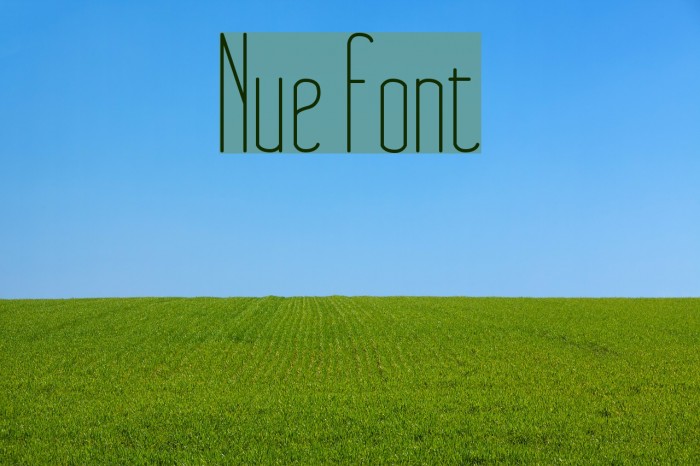 Nue Font examples