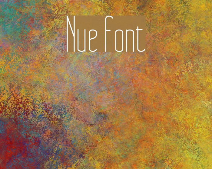 Nue Font examples