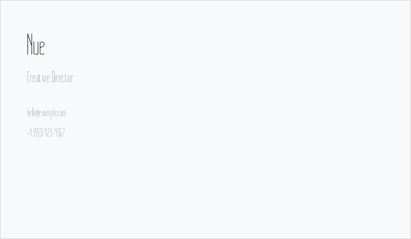 Nue Business Card