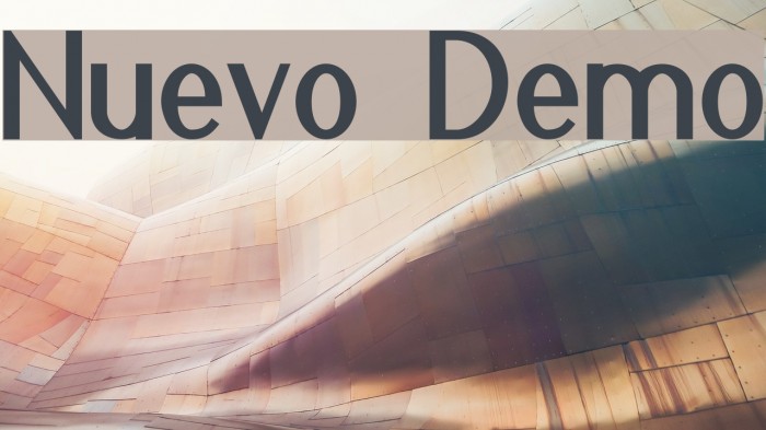 Nuevo Demo Font examples