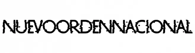 Nuevo Orden Nacional  Frei Schriftart Herunterladen