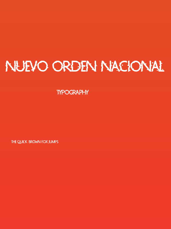 Nuevo Orden Nacional Poster
