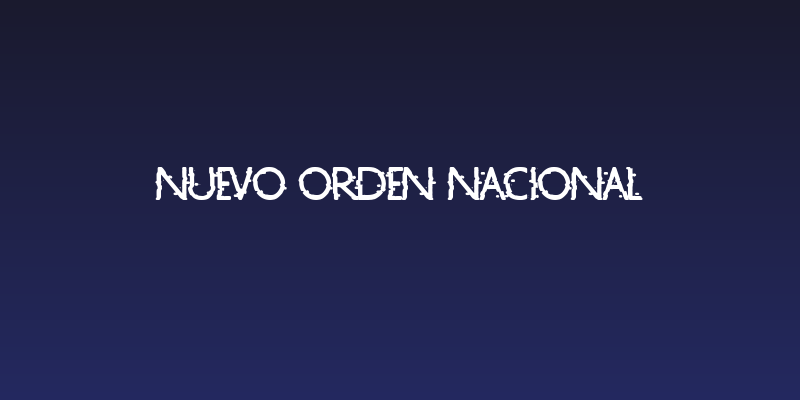 Nuevo Orden Nacional Social Header