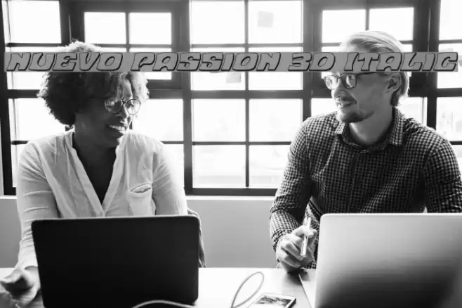 Nuevo Passion 3D Italic Font examples