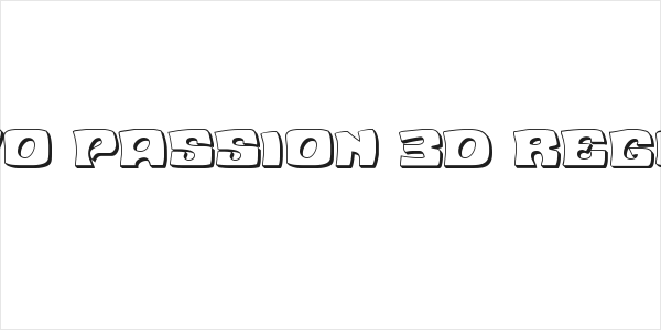 Nuevo Passion 3D Regular Logo
