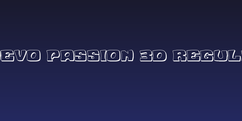 Nuevo Passion 3D Regular Social Header