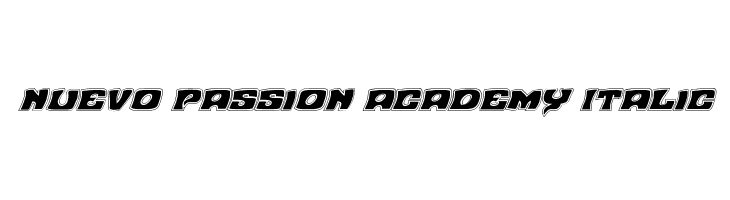 Nuevo Passion Academy Italic  免费字体下载