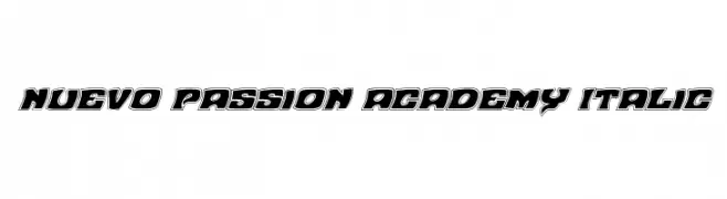 Nuevo Passion Academy Italic  Frei Schriftart Herunterladen