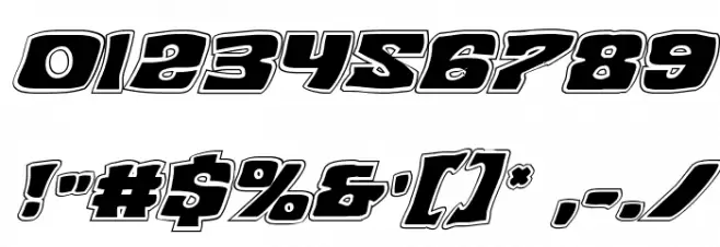 Nuevo Passion Academy Italic Font OTHER CHARS